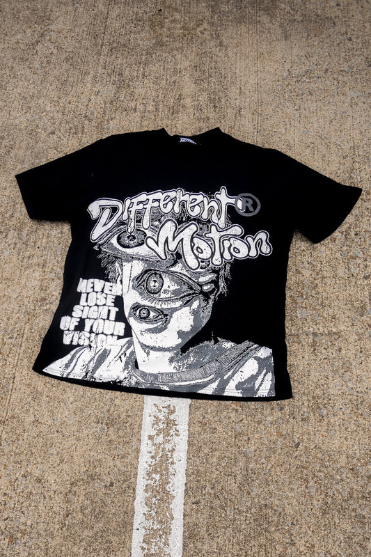 Never Lose Sight Graphic Tee Black/White - Premium  from Different Motion - Just $40! Shop now at Different Motion