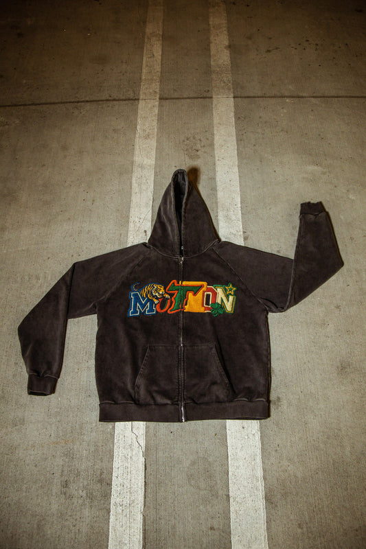 Black Motion Varisty Hoodie