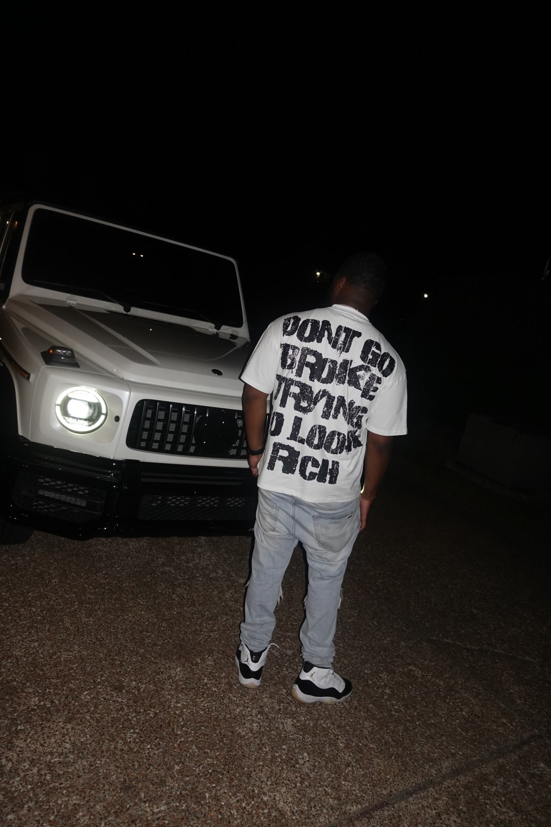 “Don’t Go Broke “ Oversized Graphic Tee - Premium  from Different Motion - Just $40! Shop now at Different Motion