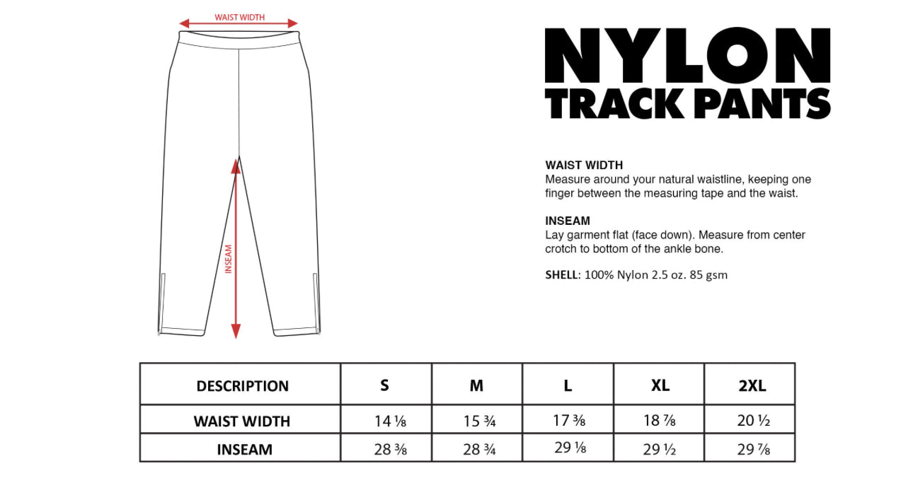 Nylon Trackpants - Premium  from Different Motion - Just $50! Shop now at Different Motion