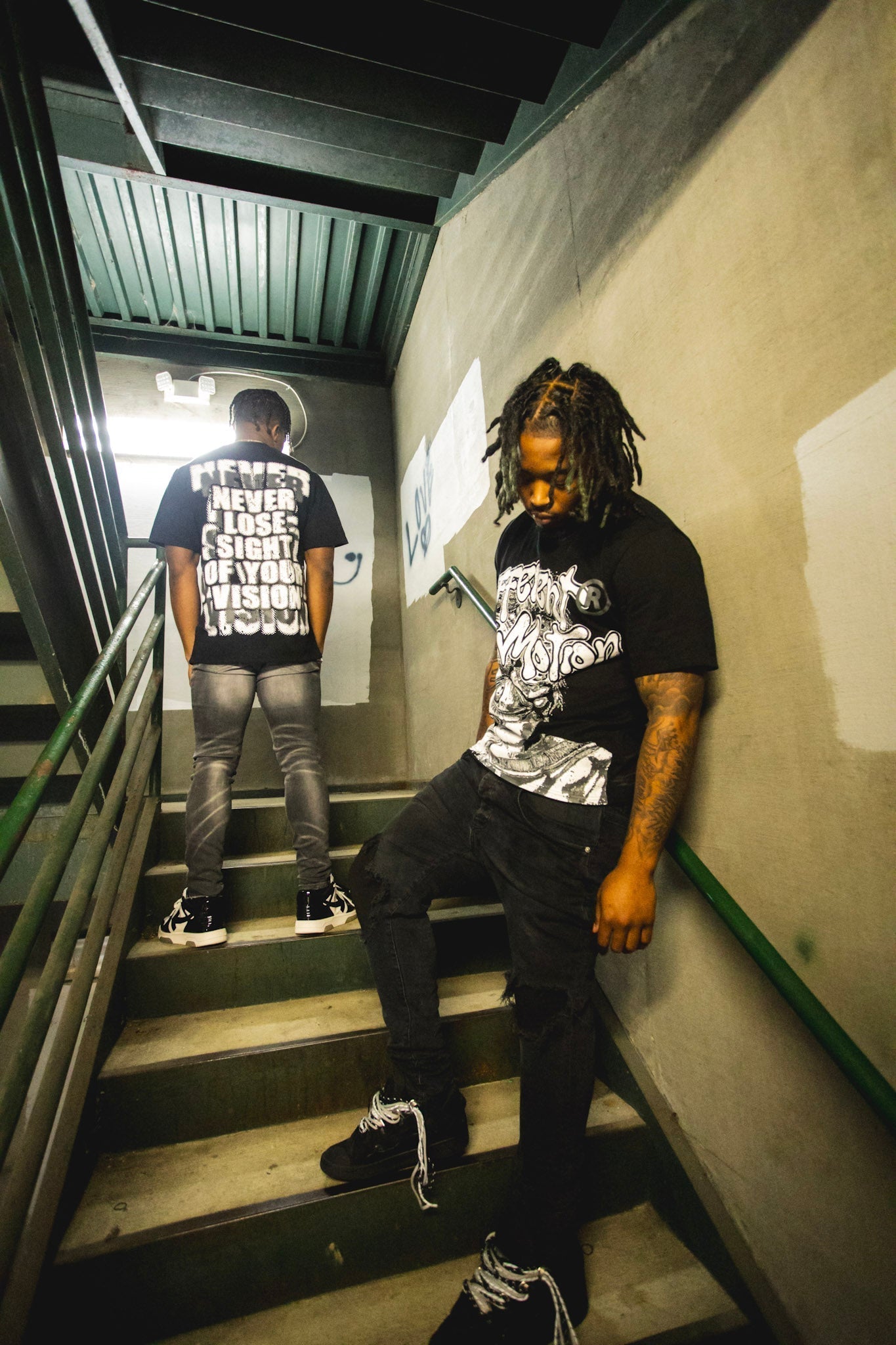 Never Lose Sight Graphic Tee Black/White - Premium  from Different Motion - Just $40! Shop now at Different Motion