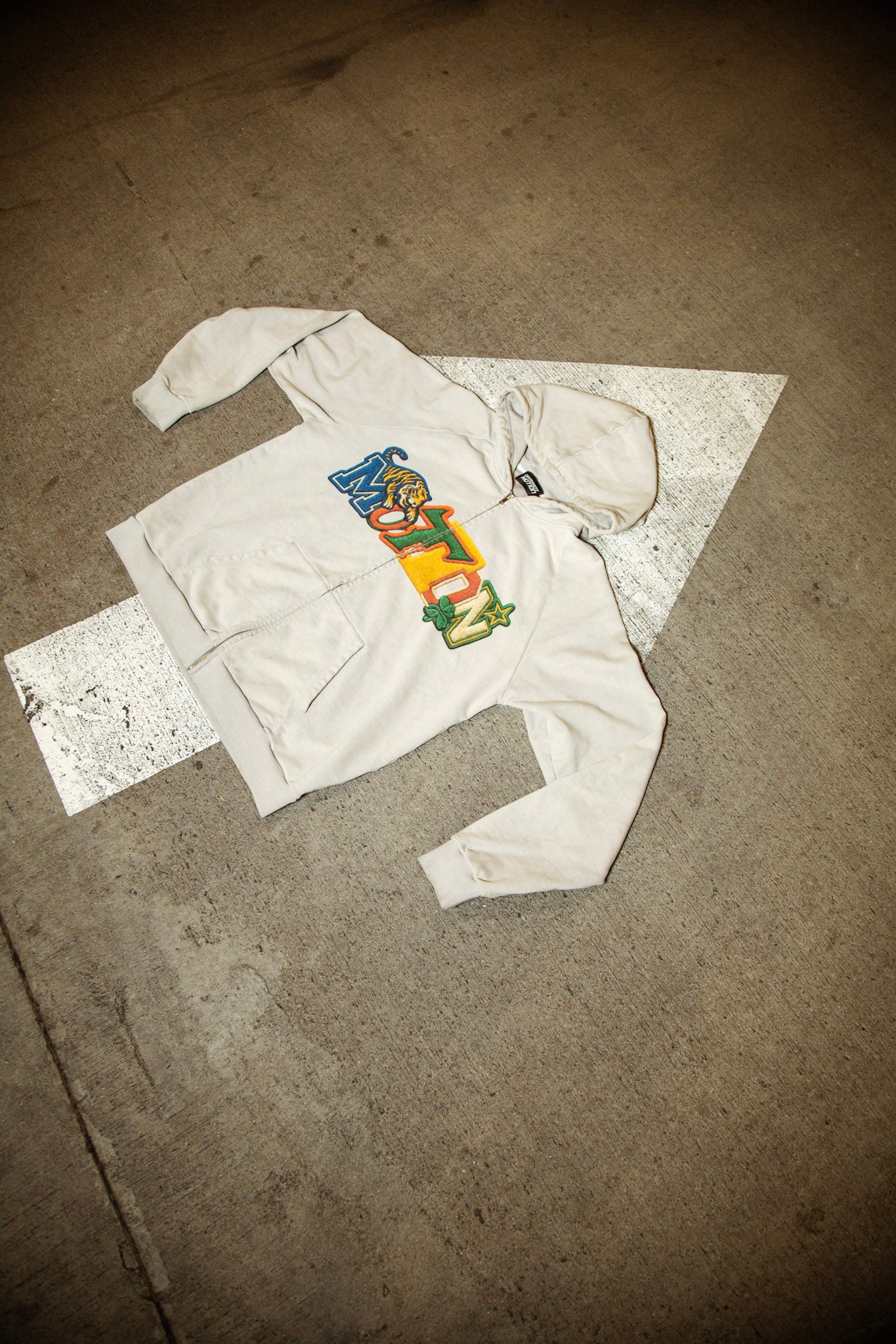 Grey Motion Varisty Hoodie