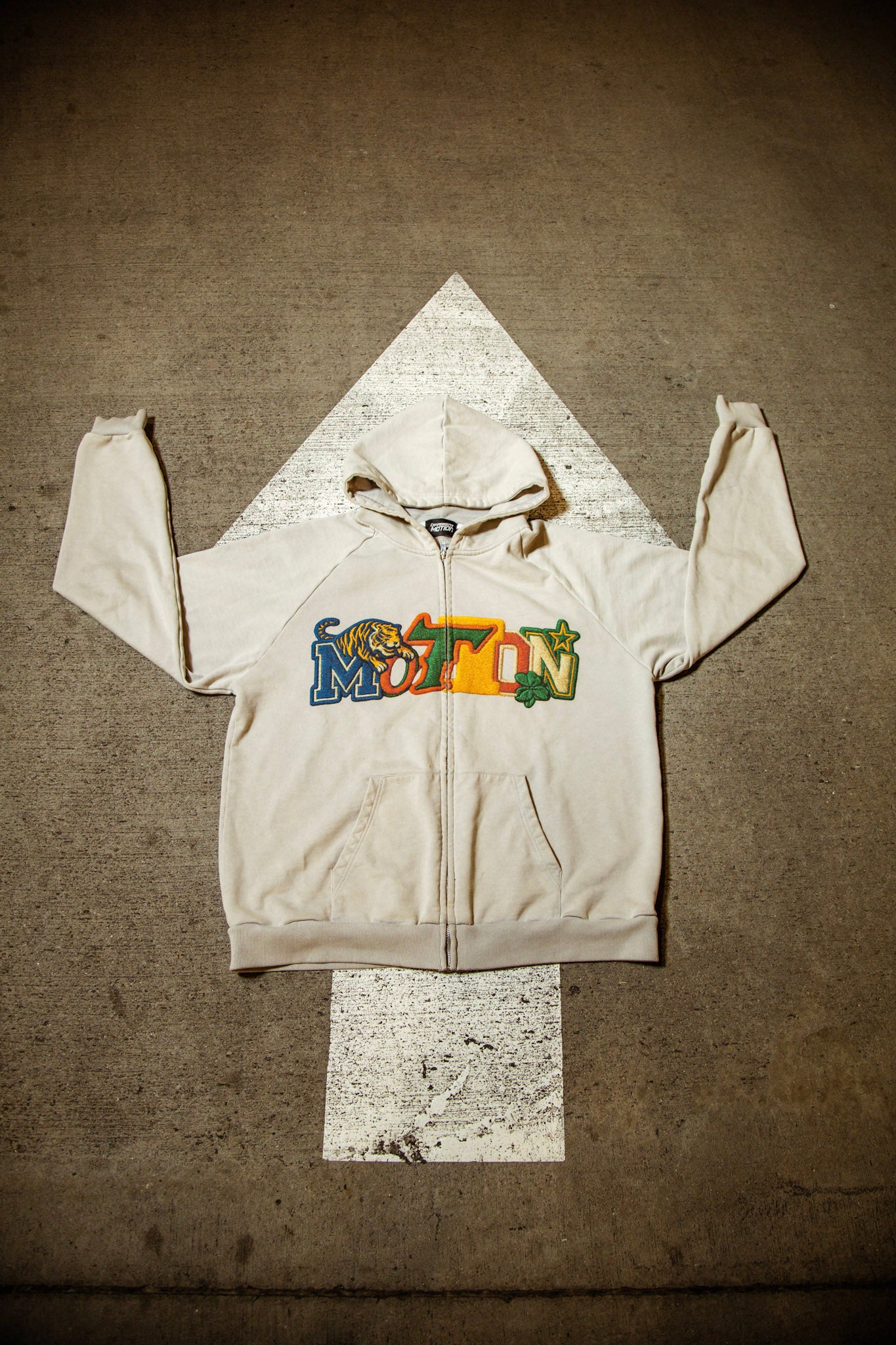 Grey Motion Varisty Hoodie