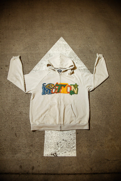 Grey Motion Varisty Hoodie